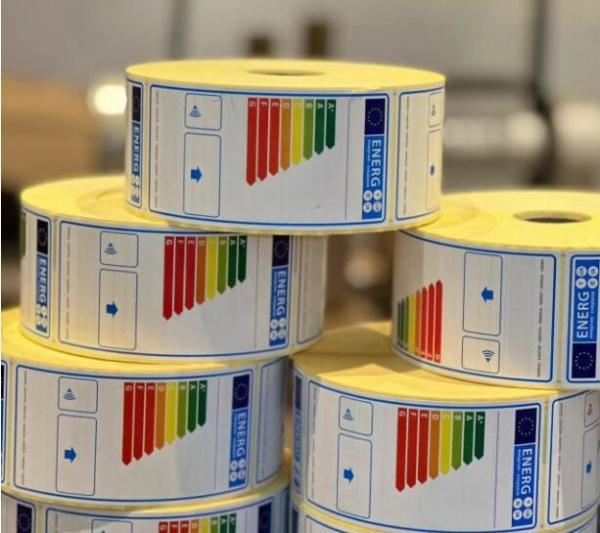 Energy efficiency label energy label adhesive thermal label evergy sticker for white goods