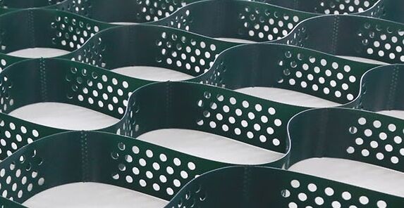 1.1mm-1.5mm Thickness Driveway Hdpe Geocell For Erosion Control Road Construction