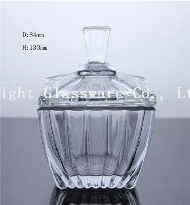 high white glass square fruit plate, glass candy container with lid