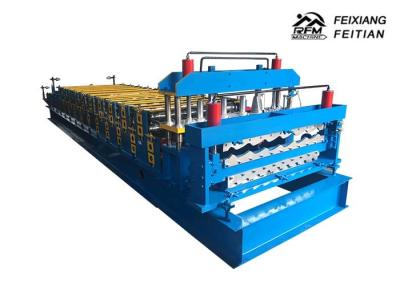 Steel Plate Glazed Roofing Sheet Roll Forming Machine 1000mm Feeding Width