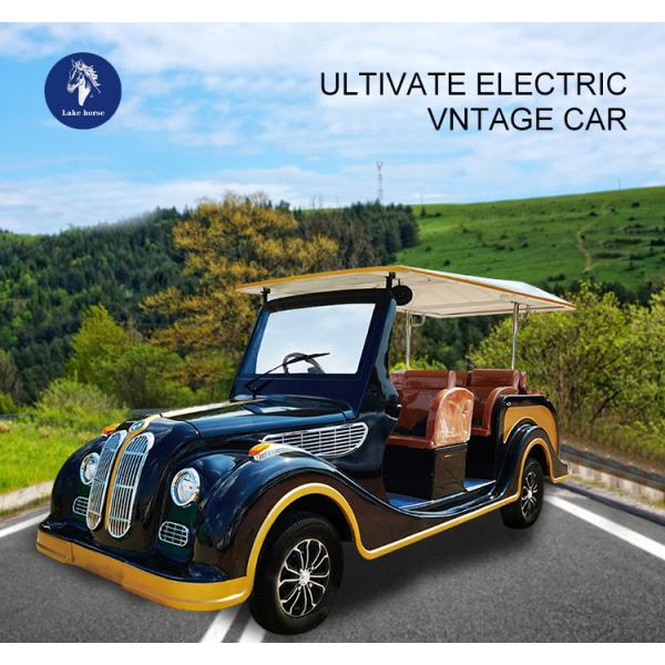7 8 Seats Electric Vintage Golf Cart with Retro Style and Li-ion Battery from Outlet
