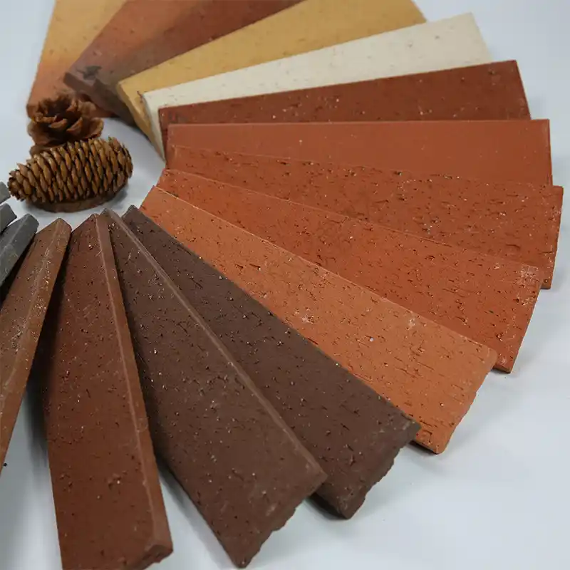 Wall Cladding Brick Slips Terracotta Split Brick Tiles Clay Thin Brick Veneer Exterior Brick Tile for Commercial Building Facade