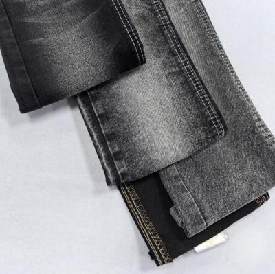 70%C 28%P 2%S Heavyweight Denim Fabric For Man 11.2OZ Black