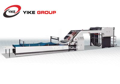 Alta velocidade totalmente automático da máquina do laminador da flauta de YK-1300G para folhas impressas do cartão