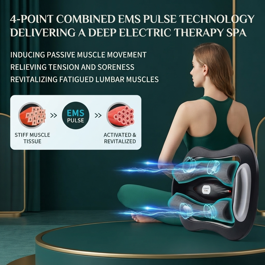 ZN-SS2W Professional Electric Waist Massager - Lumbar Traction & EMS Recovery Device
