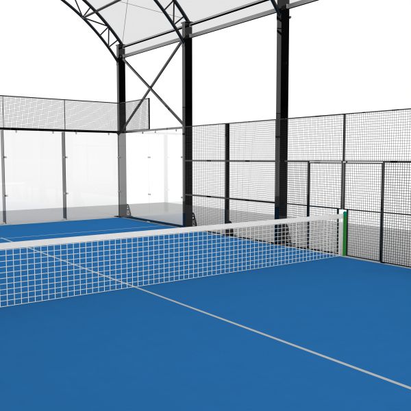 Panoramic Anti Heating Material Cover Padel Tennis Court Roof