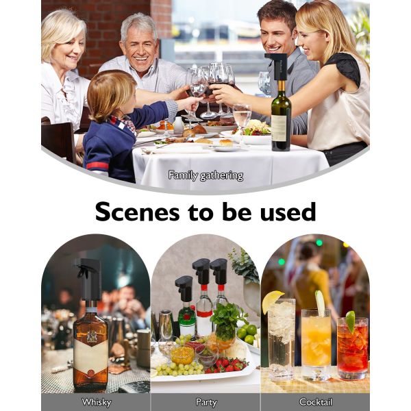 2026 Choisissez chaud Dispensateur de vin à aération instantanée Mini décanteur de whisky automatique portable