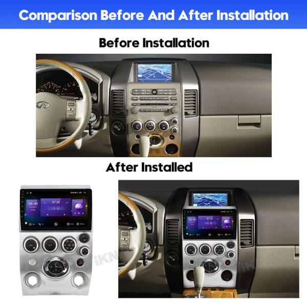 9-дюймовый 8-дюймовый сенсорный экран Стерео для 2007-2010 Infiniti QX56 Навигационный мультимедийный DVD-плеер Android Wireless Carplay