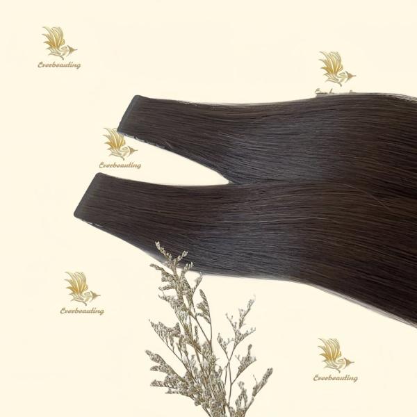 Customize Color Human Hair Extension Slim Tape Style Double Drawn Russian Remy Hair