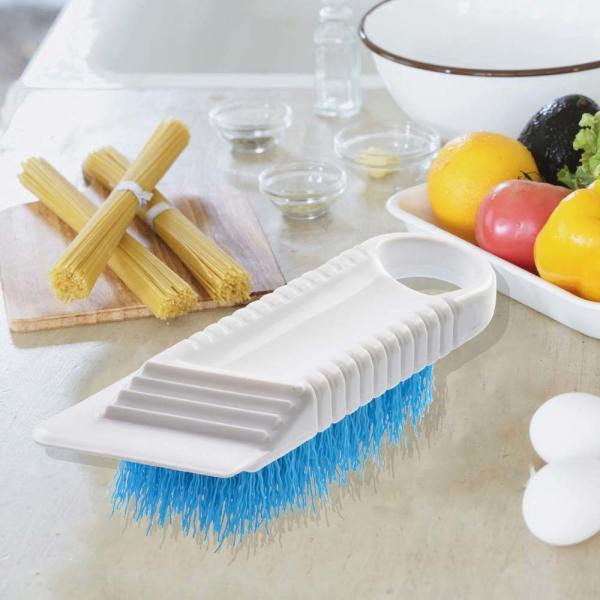 Carrot Plastic Vegetable Scrub Brush 14.5x4.5x4.5cm Potato Cleaning Brush