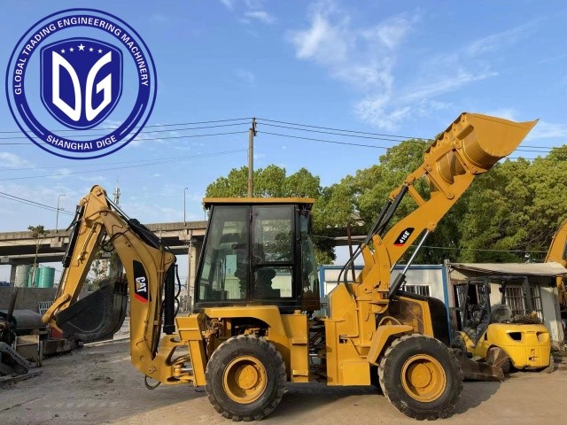 416E Caterpillar Использованный буровой погрузчик Мощный использованный буровой погрузчик гидравлическая машина
