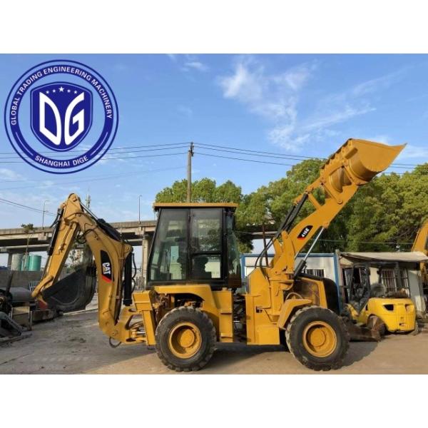 416E Caterpillar Использованный буровой погрузчик Мощный использованный буровой погрузчик гидравлическая машина
