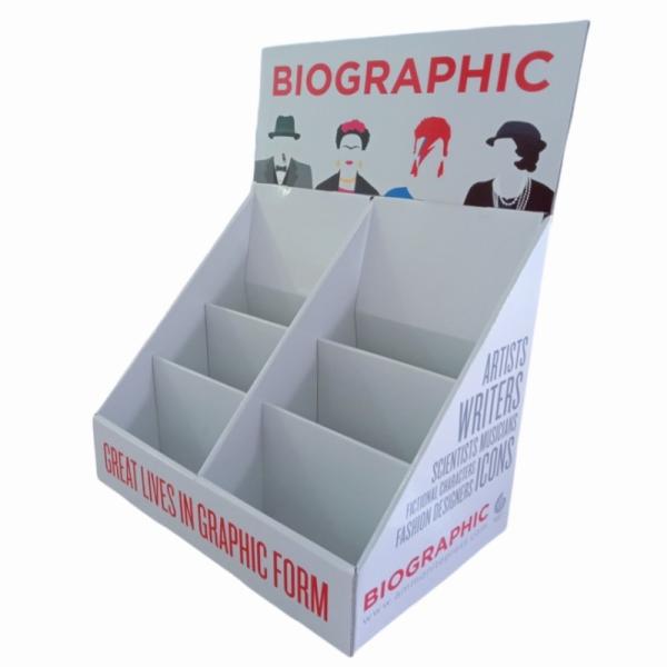 Full Color Printing Corrugated PDQ Displays Cardboard Shelf Display Customized