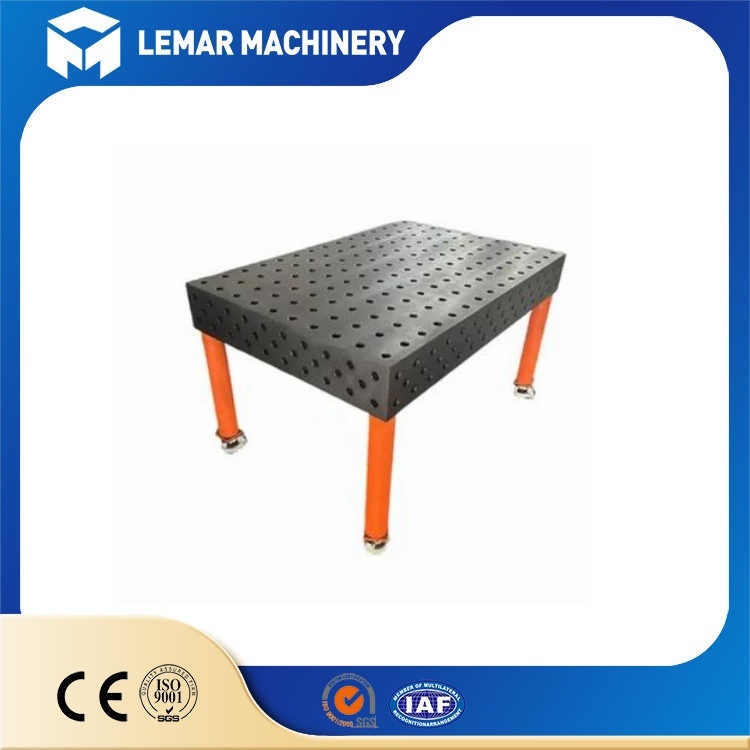 D28 Series Welding Fixture Table with 28mm Standard Hole Grid Layout