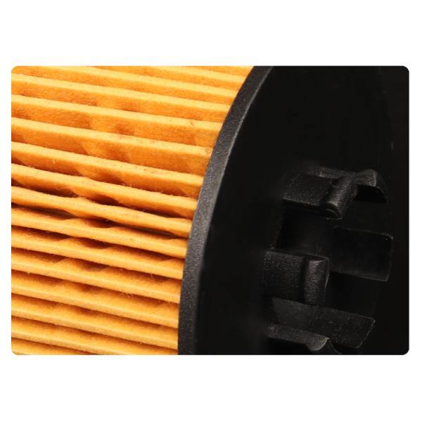 Плиссированный конец патрона фильтра покрывает пластиковые части для фильтрации воздуха