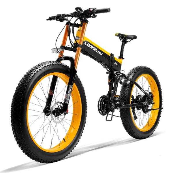 400W Motor 18AH Portable Mountain Bike 6061 Aluminum Alloy Frame Double Wall Rim
