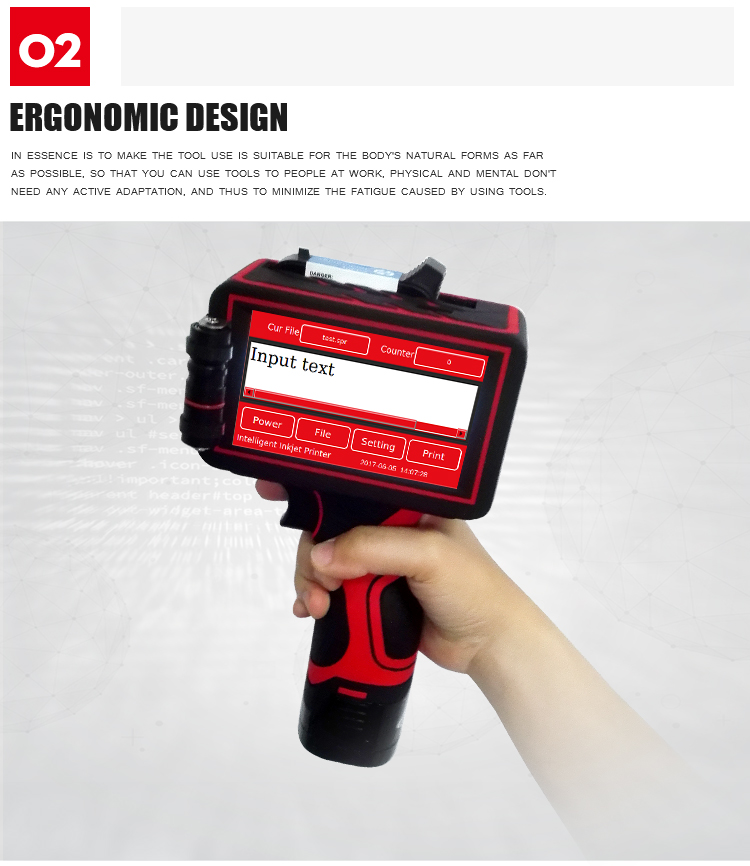 T7 Smart Handheld Inkjet Printer Thermal foaming spray Plate Type New Condition