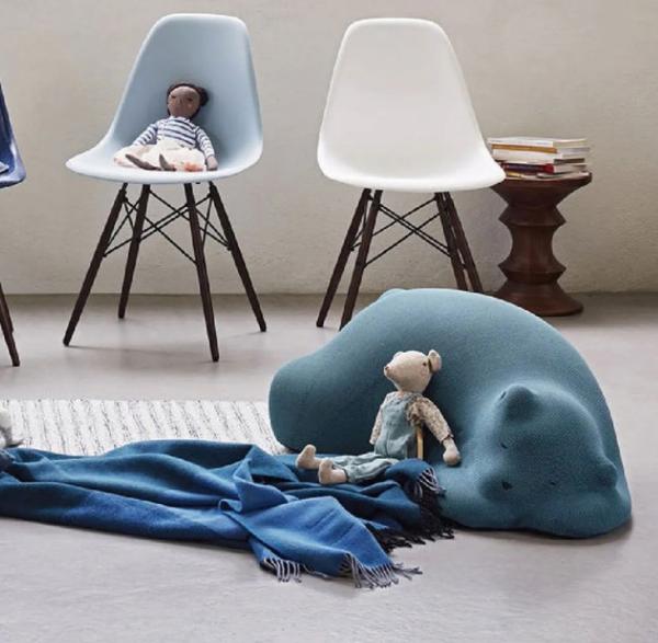 Modern Creative Nordic Fabric Sofa Upholstery Small Bear Children Leisure Ottoman stool Chair For Living Room