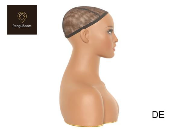 Height 42cm Competition Mannequin Head With Shoulders Female