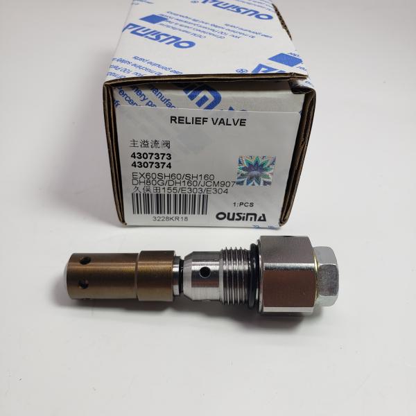 Relief Valve 4307373 4307374 For Hitachi EX60-2 EX60-3 EX60LCK-3 EX60LCT-3