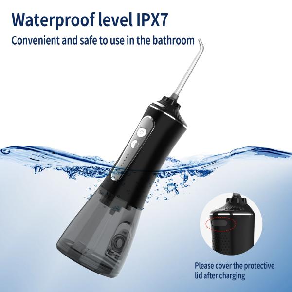 300ml Ipx7 Electric Water Flosser Teeth Cleaning Portable Oral Irrigator 21W