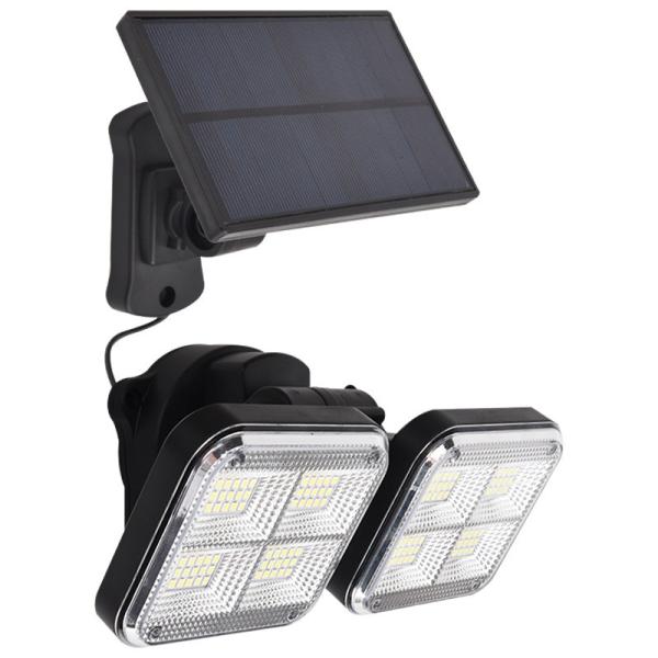 Dual Head Led Outdoor Wireless Solar Powered PIR Motion sensor Solar Garden Wall Light