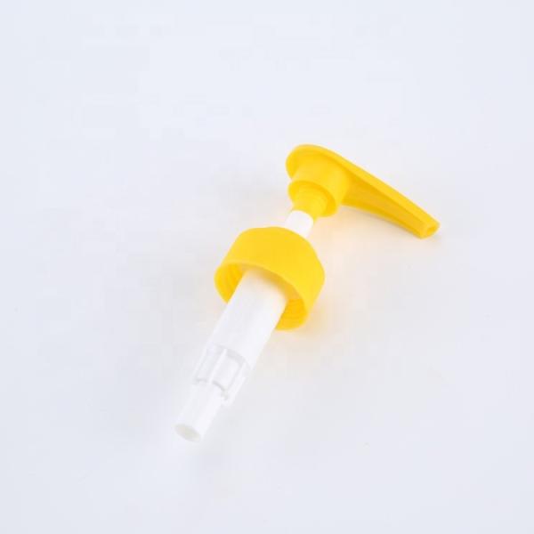 28-410 Yellow Plastic Lotion Pump Head PP OEM ODM For Bottles