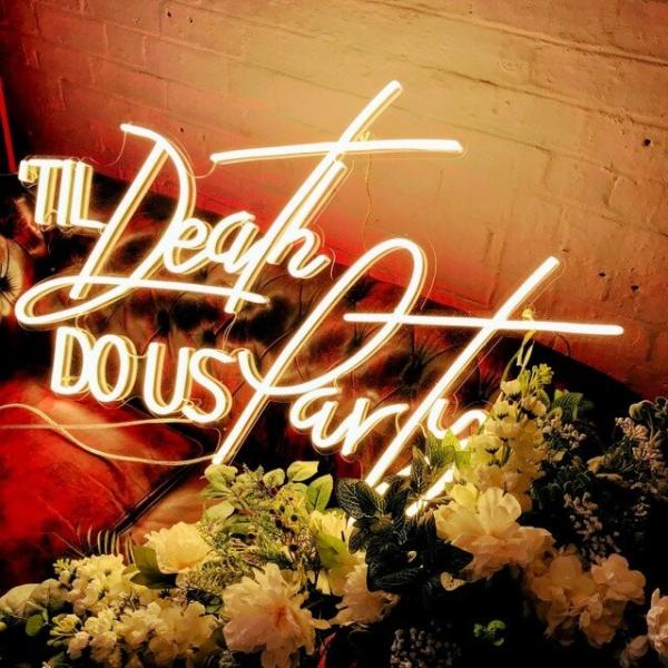 Romantic Neon Sign Shop Advertising 8mm 20cm Acrylic Board