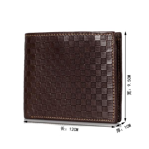 High-grade leather men's fashion casual short paragraph wallet wallet cowhide