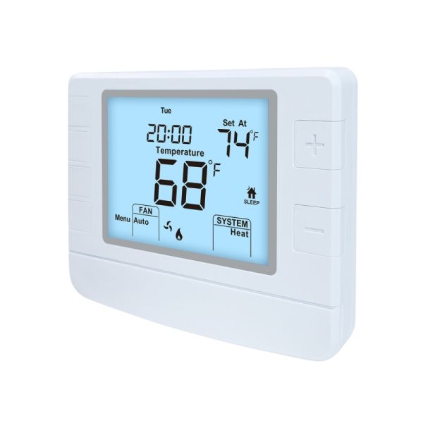 Riseem Anti-Flammable ABS PC Material Adjustable 7 Day Thermostat for HEAT System Operation and Convenient Cooking