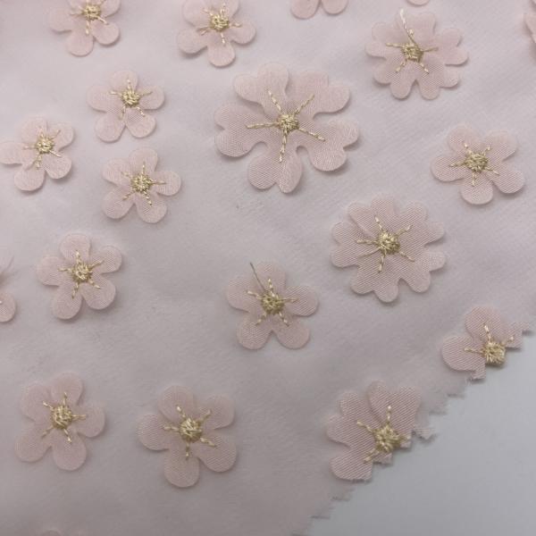 Printed Fashionable Embroidery Cotton Cloth For Garment M04-030