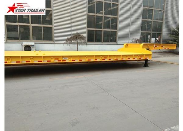 Durable Construction Lowboy Drop Deck Trailer, 2 Axles 60 Ton Lowboy Trailer
