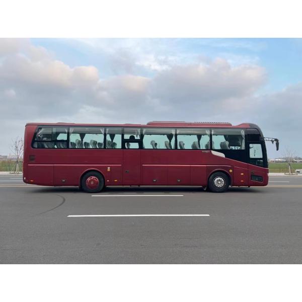 Coche usado izquierdo de la suspensión del resorte plano de Yutong ZK6122 de la longitud del autobús turístico el 12m de la segunda mano