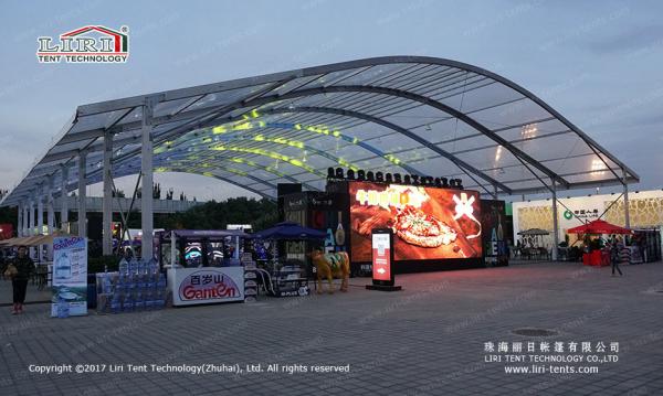 1500 People Outdoor Arcum Event Tent with Open Sidewalls for Outdoor Events and Parties