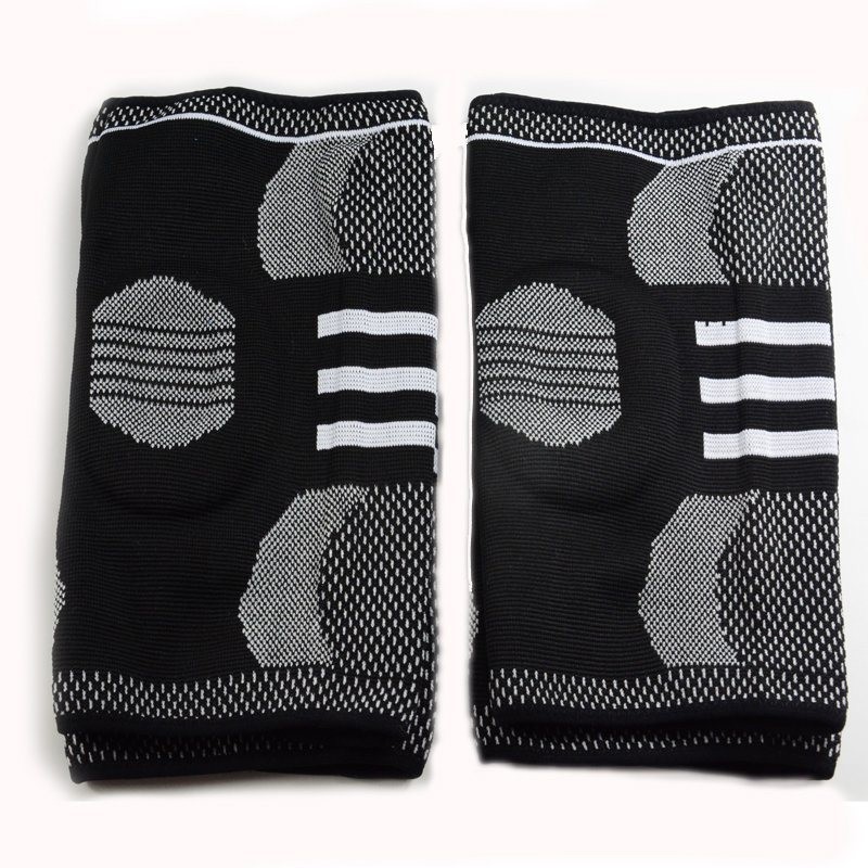 Sport Silicone Nylon Knee Sleeve Anti-Slip Compression Brace for Athletic Performance