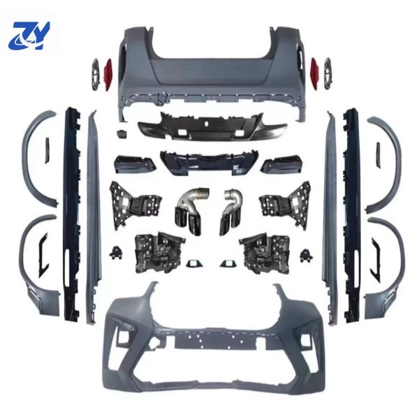 For BMW High Quality Body Kit 2024 X6 G06 Lci to X6M F96 Lci Front Bumper Grille & Side Exhaust Cut-Outs