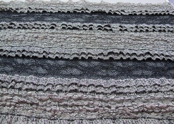 Multilayer Bridal Stretch Lace Trim Fabric Eco Friendly 50’’- 52’’ CY-LW0182
