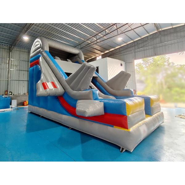 Commercial Inflatable Dry Slide Airplane Model Double Slides Inflatable Castle For Kids And Adults
