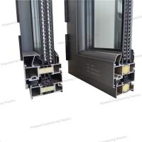 Fenêtre coulissante en aluminium très durci avec bande isolante thermique par extrusion de polyamide