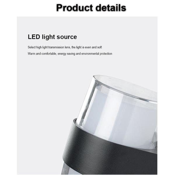 Led 10w Black Outdoor Wall Lantern One Piece Aluminum Lamp Body