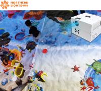 Jeu de projection de plancher interactif pour parc d'attractions