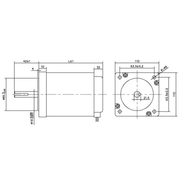 JK110H3P  6A Nema 42 Hybrid Stepper Motoro open loop control