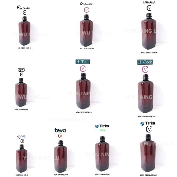 Medicine Industrial 16oz 500ml Empty Plastic Bottle with Screw Cap Multi layer Folding Adhesive Sticker Hi Tech Booklet Labels