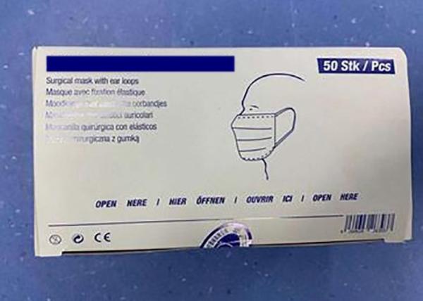 Hygienic Triple Layer Disposable Earloop Face Mask