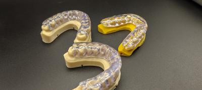 Flexible White Printing Night Guards For Left Or Right Limb Notch Impact Strength 45.5-48.5Mpa