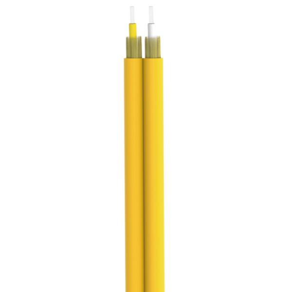 1 Core FTTH Waterproof Armored Outdoor Yellow Fiber Optic Cable for Country Markets