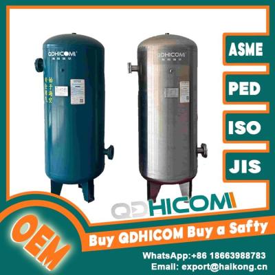 Vertical Compressed Air Receiver Tank Sandblasting Thick Wall Steel For Machinery Rooms