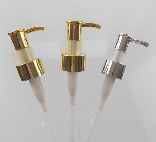 Aluminum Lotion Pumps Big Dosage Liquid Dispenser Head Spring Inside 24/410 Use For Shampoo