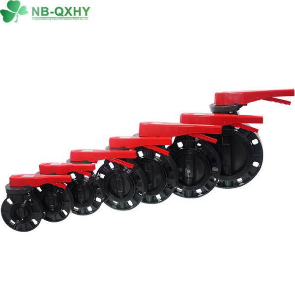 Plastic PVC/UPVC Butterfly Valve Normal Valve Stem 100% Material for Water Supply