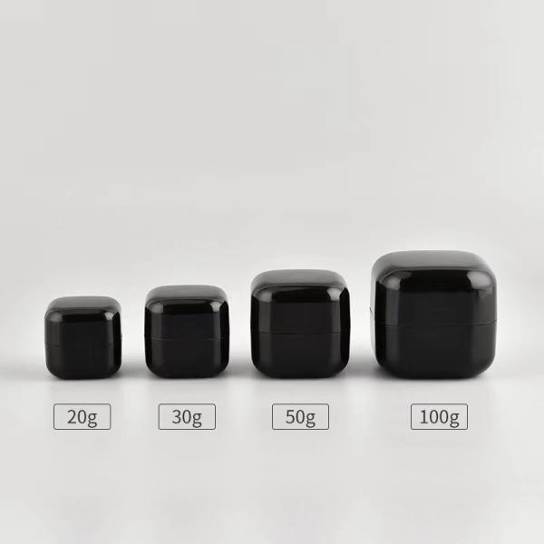 Tarro de crema cuadrado de plástico PP personalizado de 20 g a 100 g